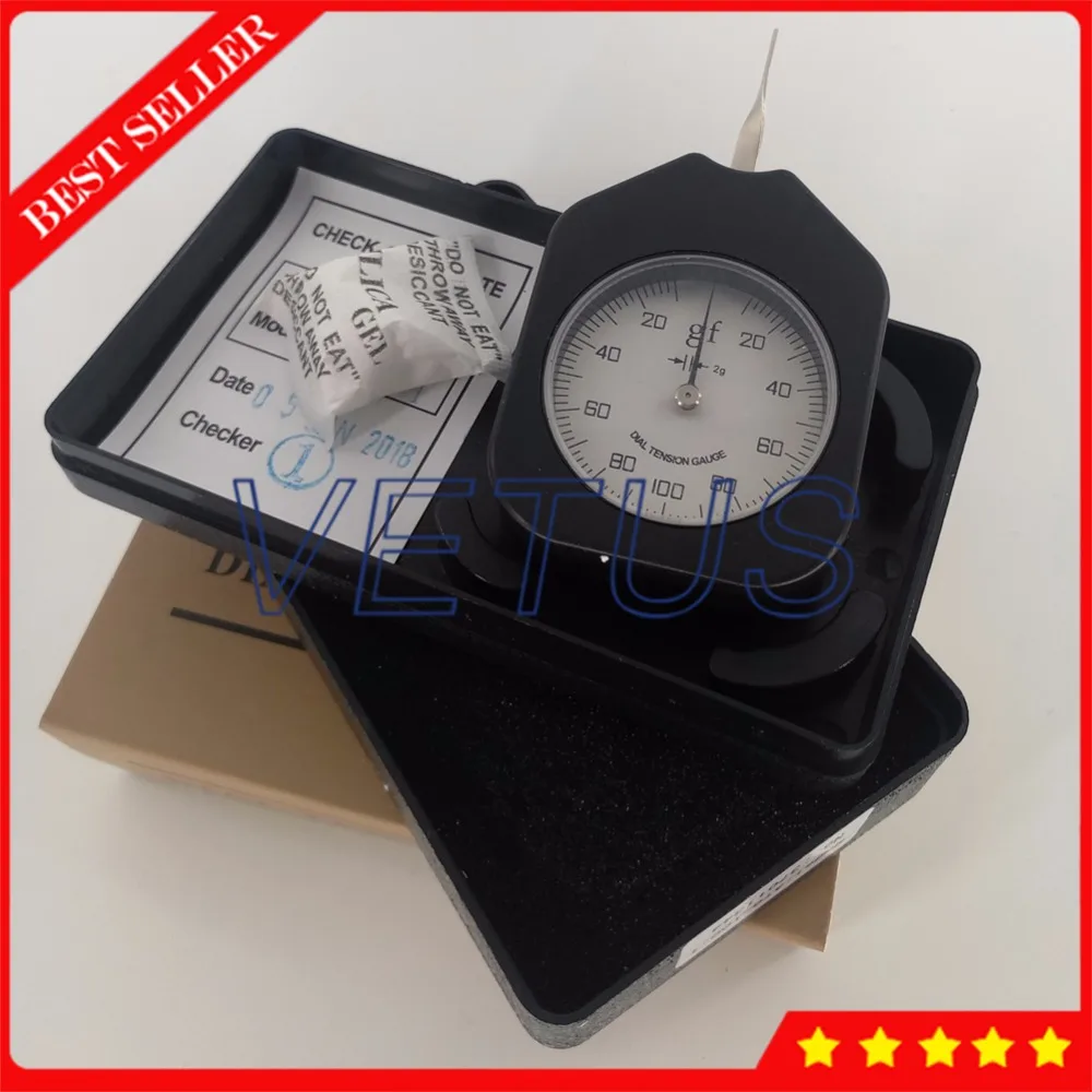 

ATG-100-1 Single Pointer Tensiometer Gauge with 100g Dial Tension Meter Tester