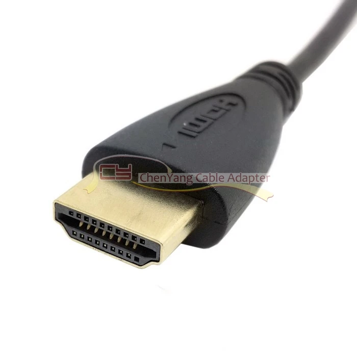 Кабель CY Micro HDMI прямоугольный 90 градусов к HDMI Мужской HDTV кабель 150 см для сотового телефона и планшета