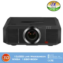 DH-8802 3D 10000lms Engineering Projector Motorized lens Full HD 1280*800P Proyector Lamp 3LCD Built in speaker Beamer