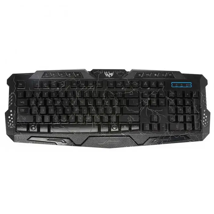 Игровая клавиатура мышь комбинированный с подсветкой светодиодный+ Красочный игровой светильник мышь 7 кнопок для настольного ноутбука UY8