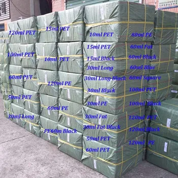 

100pcs PET PE Refillable Long Dropper Bottle Fat 10ml 15ml 30ml 50ml 60ml 100ml 120ml Empty Plastic pen Bottles For E Juice