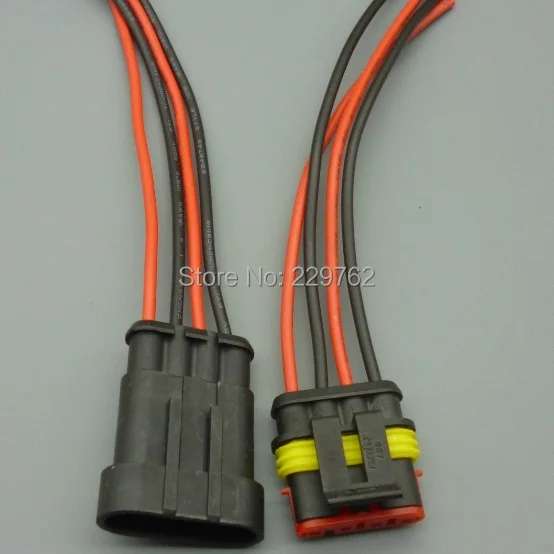4 Pin Way Sealed Waterproof Electrical Wire Auto Connector Plug