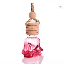 6 мл индивидуальный дизайн цветок Форма автомобиля флакон с арома-распылителем с деревянной крышкой