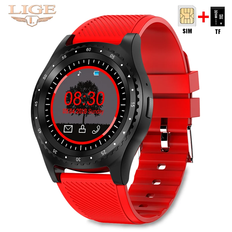 LIGE 2019 New Smart Watch Men Women Bluetooth Touch Screen Waterproof Sports Smartwatch Support SIM Card Reloj inteligente +Box LIGE 2019 New Smart Watch Men Women Bluetooth Touch Screen Waterproof Sports Smartwatch Support SIM Card Reloj inteligente +Box