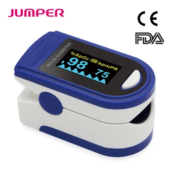 

Fingertip Pulse Oximeter Rate OLED Display Portable Pulse Rate SpO2 Measuring Health Care Oxygen Alarm setting CE FDA JPD-500C