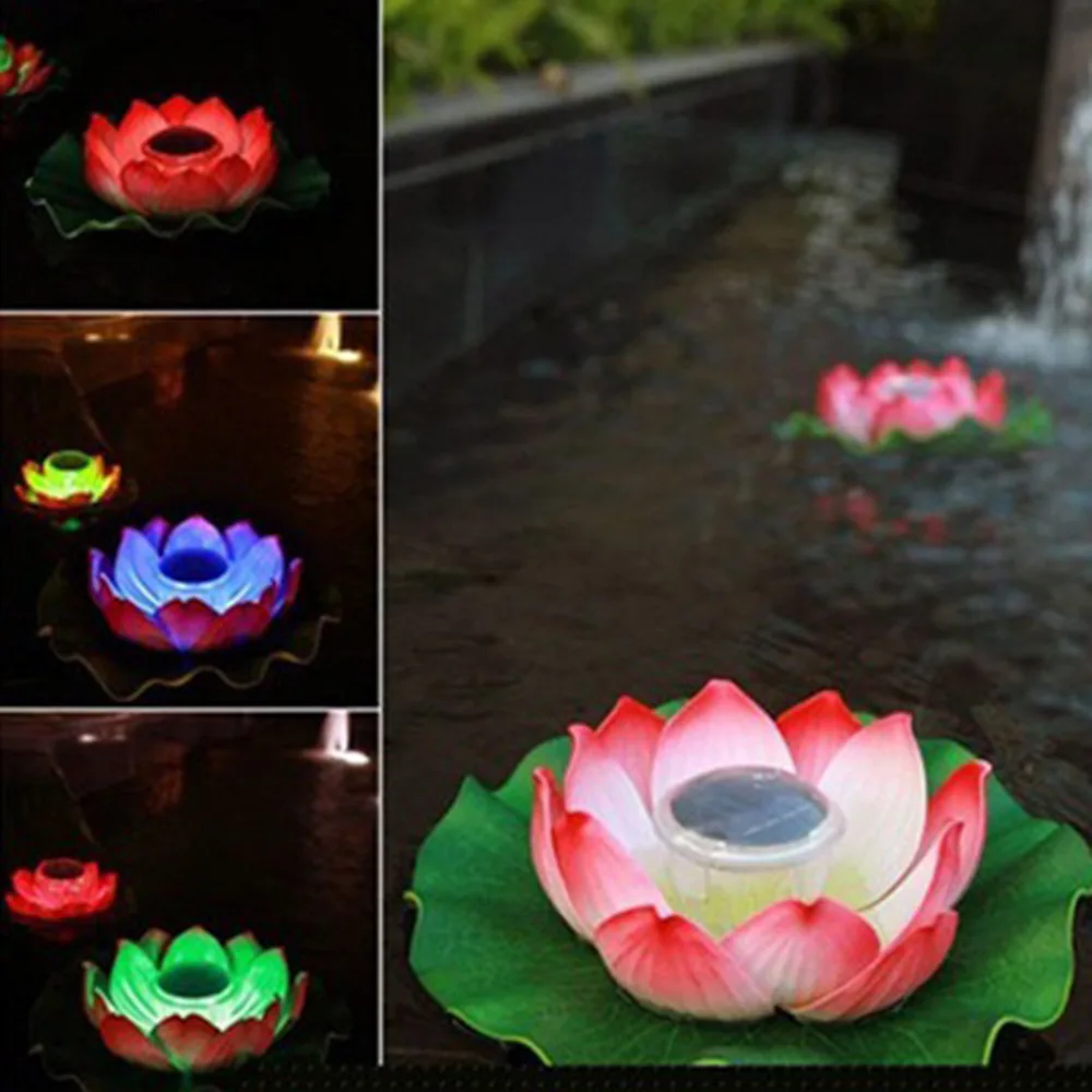 Lotus светильник Light Flower Water Float плавания бассейна декоративный открытый