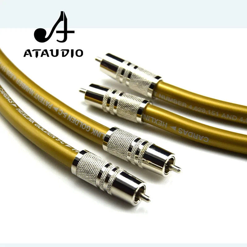 US $25.20 ATAUDIO One Pair Hifi Cardas RCA Cable Pure OCC HIFI RCA Interconnect Cable