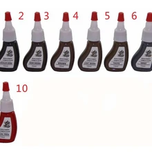 10 шт. микропигмент постоянный пигмент для перманентного макияжа бровей губ косметический макияж красота Искусство темно-коричневый шоколад красный розовый чистые цвета