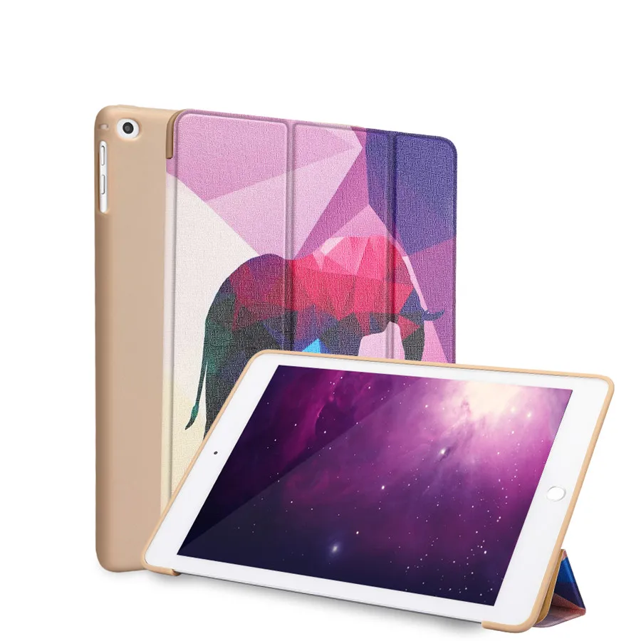 Чехол для нового iPad 9,7 2017 2018 Funda тонкий, мягкий, силиконовый задняя крышка для Ipad Air 1 Air 2 9,7 ''PU кожаный смарт-чехол для автоматического сна
