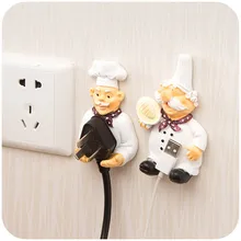 Cartoon Self Adhesive Sticky Hook Electric Wire Plug Storage Hanger Brand New Household Storage Racks Home Office Wall Accessory