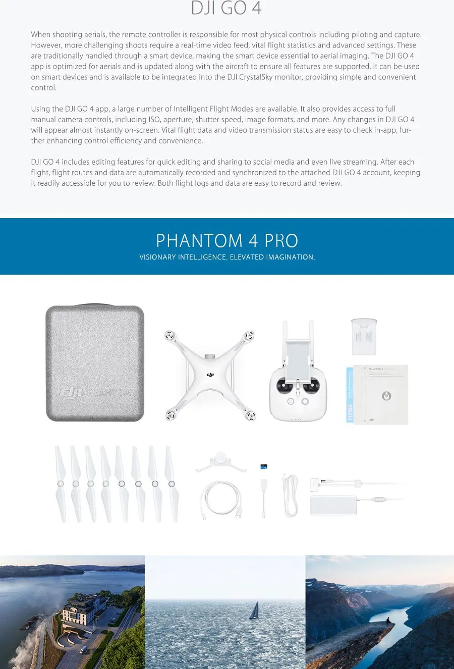 DJI Phantom 4 Pro/Phantom 4 Pro+ drone 4k hd видео записывающие камеры, Дроны с камерой 4 k, 30 минут время полета 7 км диапазон управления