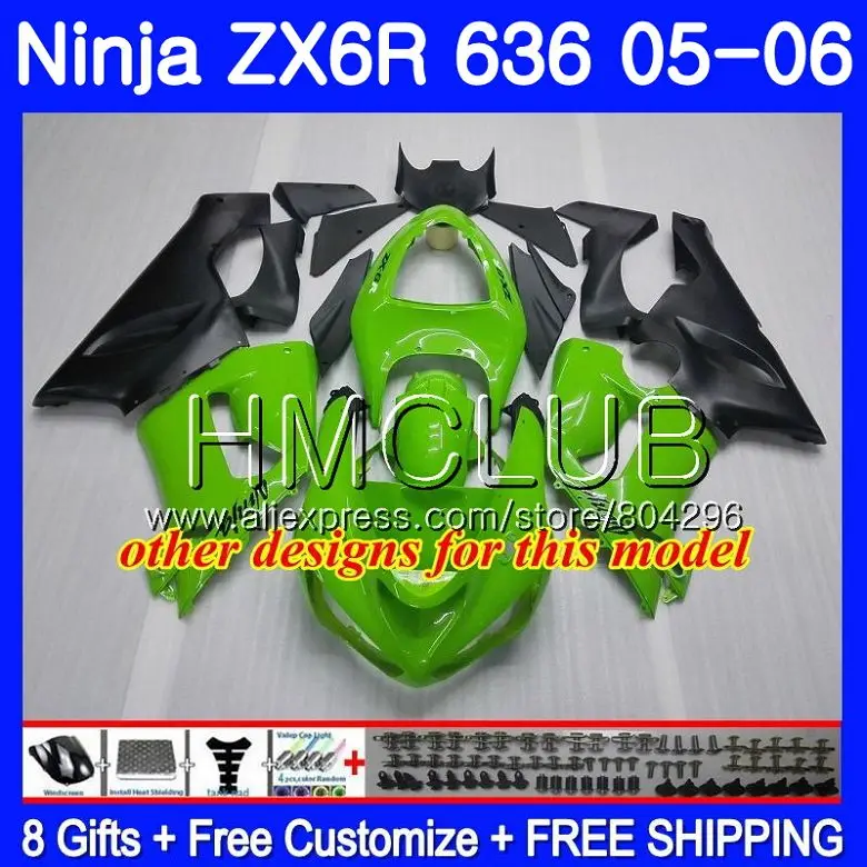 Средства ухода за кожей для KAWASAKI NINJA ZX-636 ZX 6R 600CC 6 R ZX636 05 06 красный серебристый 17HM. 11 ZX6R 05 06 ZX600 ZX 636 ZX-6R 2005 2006 обтекатель