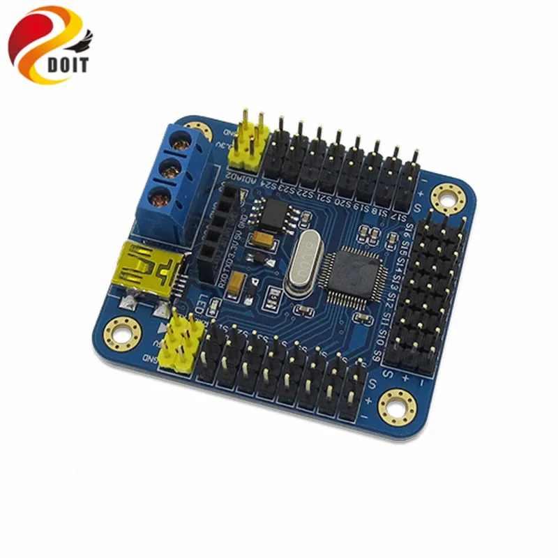 

Mini USB 16 Road Servo Controller Servo Control Board USC-16 Servo Drive