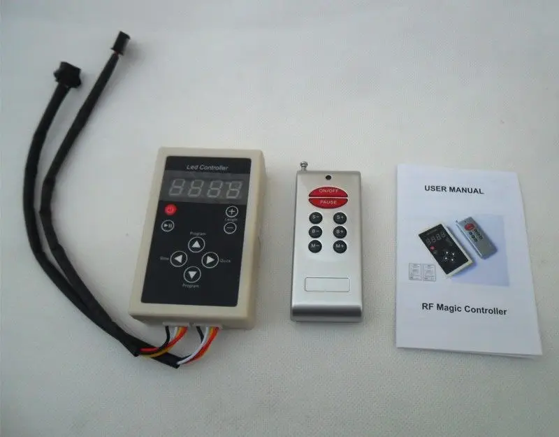 DC12V 2 Вт IC6803 пластиковые RF пульт дистанционного управления для чудесный необычный цветной 5050 RGB Светодиодные ленты