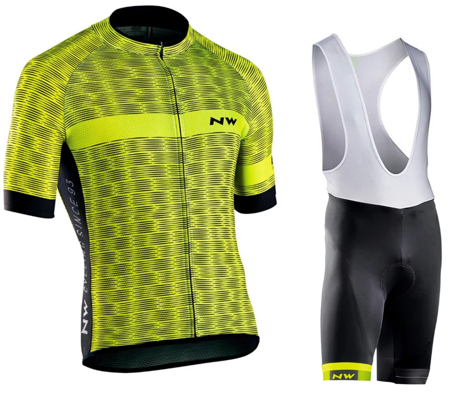 NW Велоспорт одежда Pro Team Велоспорт костюм Костюмы короткий рукав MTB велосипеда Костюмы/быстросохнущая Ropa Ciclismo велосипедные наборы для мужчин