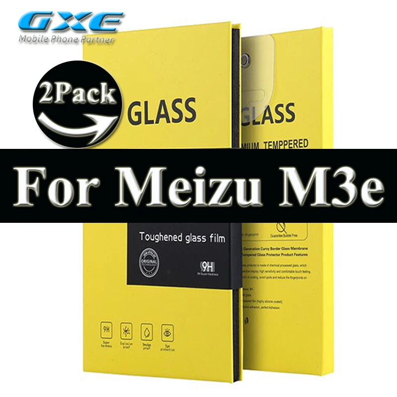 Gxe закаленное Стекло(9 h/0.25D/0.26 мм) для Meizu M3 M2 M1 Note m1note m2note m3note M3s M3x Экран Protecter Плёнки 2 шт./лот - Цвет: For Meizu M3e