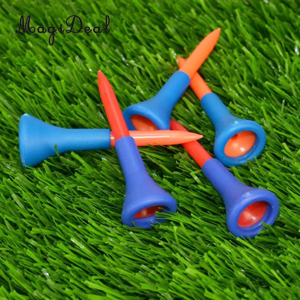 MagiDeal 5Pcs Durable Soft Rubber Cushion Top Golf Tees Accessory
