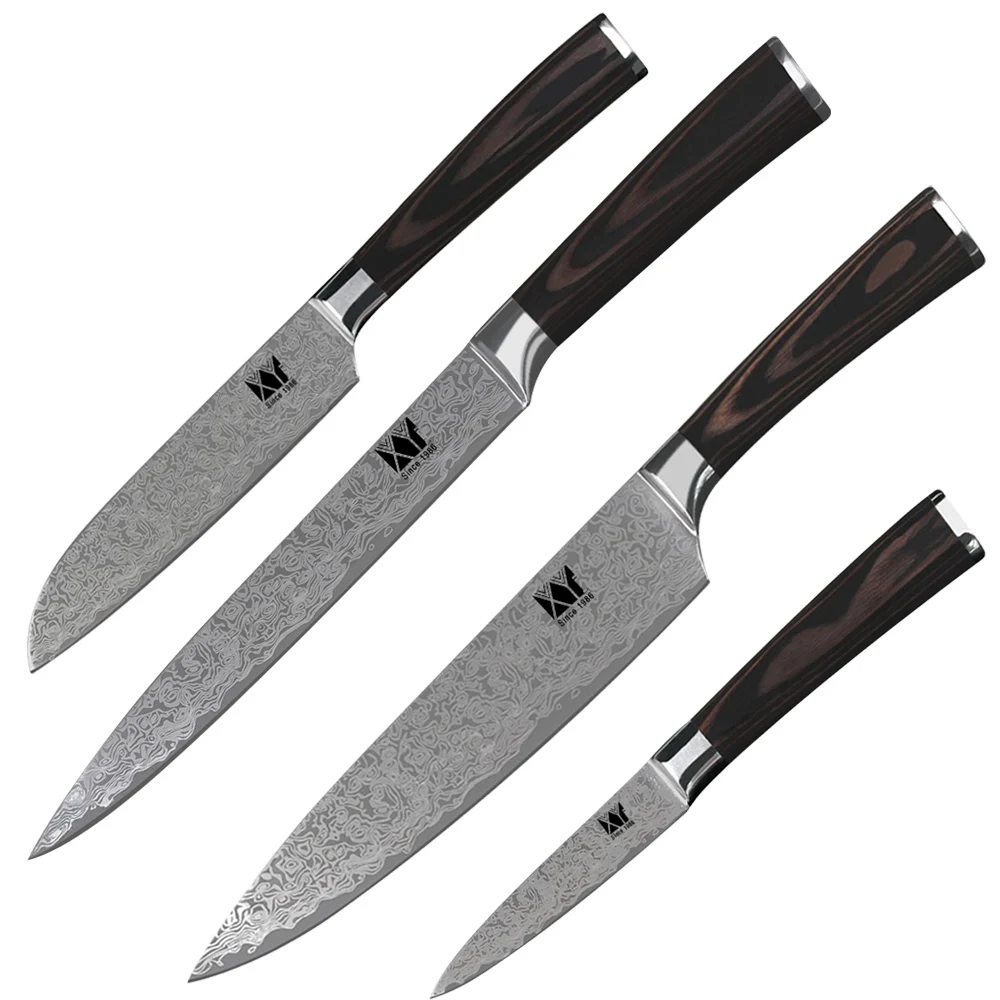 XYJ New Arrival Kitchen Knives Chef Slicing Santoku Paring Knife Laser