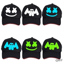 Бейсбольная кепка с принтом лица для мужчин и женщин, музыка, хип-хоп, DJ, светящаяся, Электронная, звуковая, для фанатов, Брезентовая, бейсболка, вечерние, реквизит, уличная одежда