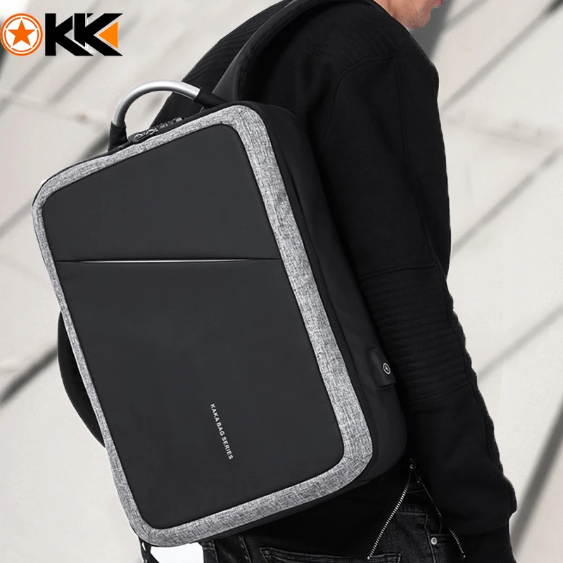Kaka Tsa Anti Theft Male Backpack No Key Usb 15 6 Laptop Bag Backpack Schoolbag Men Waterproof Travel Backpacks Mochila Backbag Antitheft Backpack Backpack Fashionbackpack Male Aliexpress