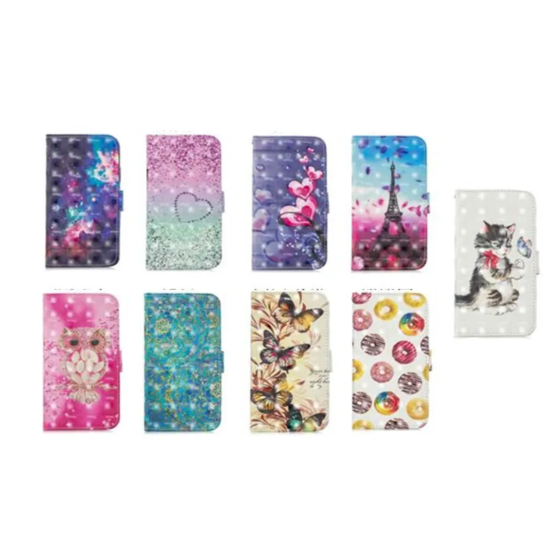Роскошный кожаный флип-чехол для huawei Y3 Y5 2017 чехол-кошелек P Smart P20 lite P9 mini Capa с