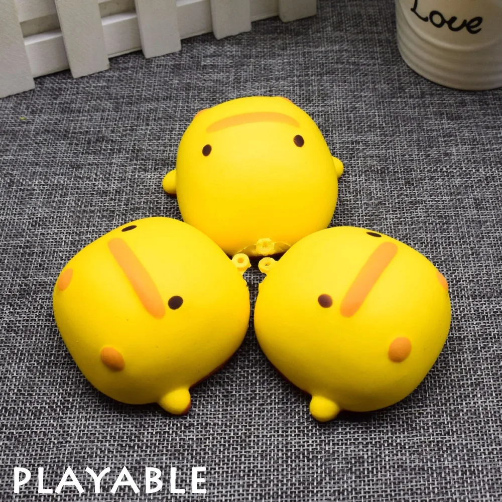 Squishy медленный отскок милый желтый симулятор утка для детских подарков кавайный мягкий анти-стресс игрушка для снятия давления