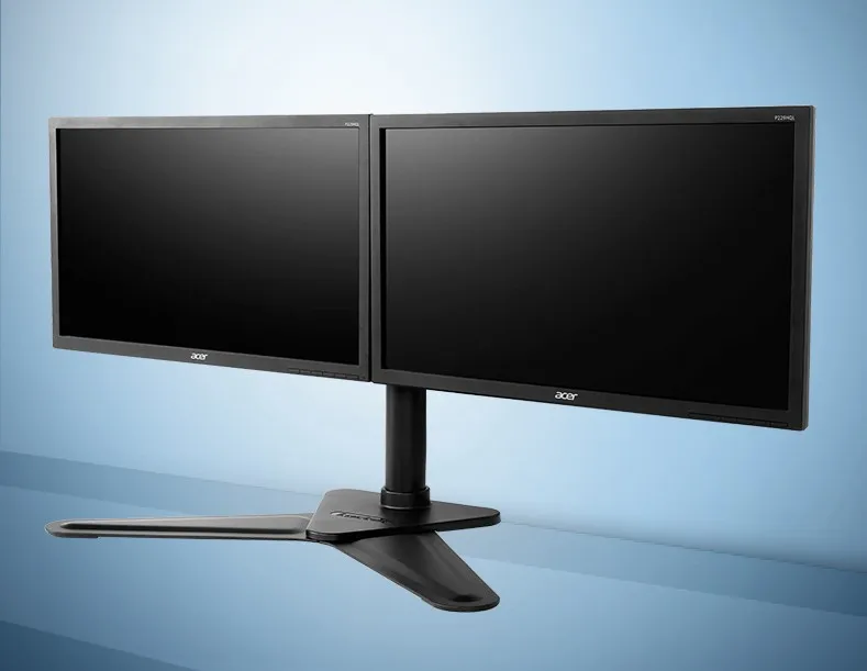 Suporte de Montagem Desktop Monitor Duplo Braço Movimento Completo Led Lcd Computador Expositor Max. Loading 10kgs Cada Cabeça D2d 10 -30 - Imagem 5