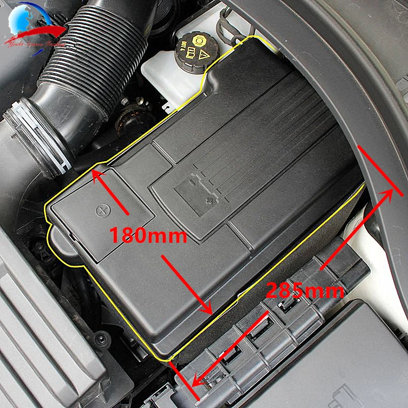 

Car Engine Battery Protection Cover For Skoda Karoq Kodiaq Octavia Mk3 Superb VW T-ROC Tiguan L Battery Anode Electrode Shell