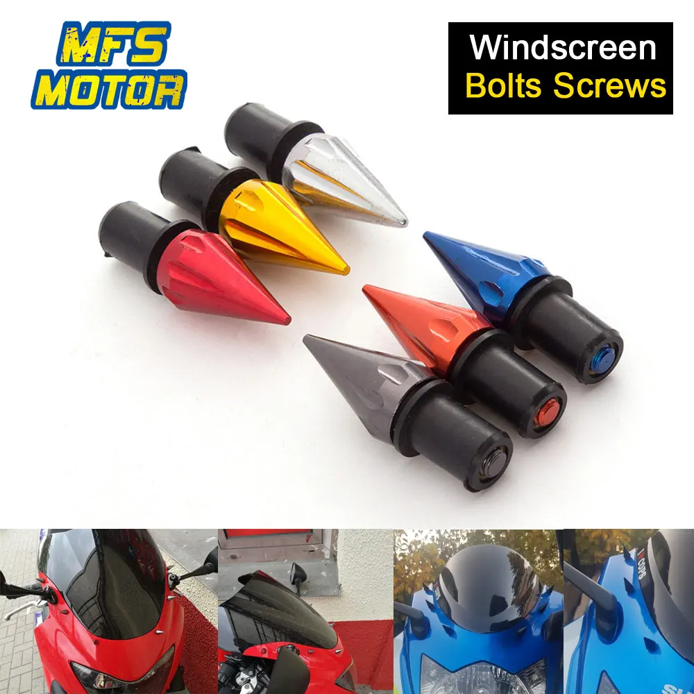 Bolt 5mm Motorcycle Windscreen Windshield Bolts Screws Well Nut Fastener Universal For Yamaha