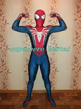 

New Game ps4 insomniac spiderman costume 3D Print Spandex Halloween Spidey Cosplay zentai suit Spider-man suits for adult/Kids