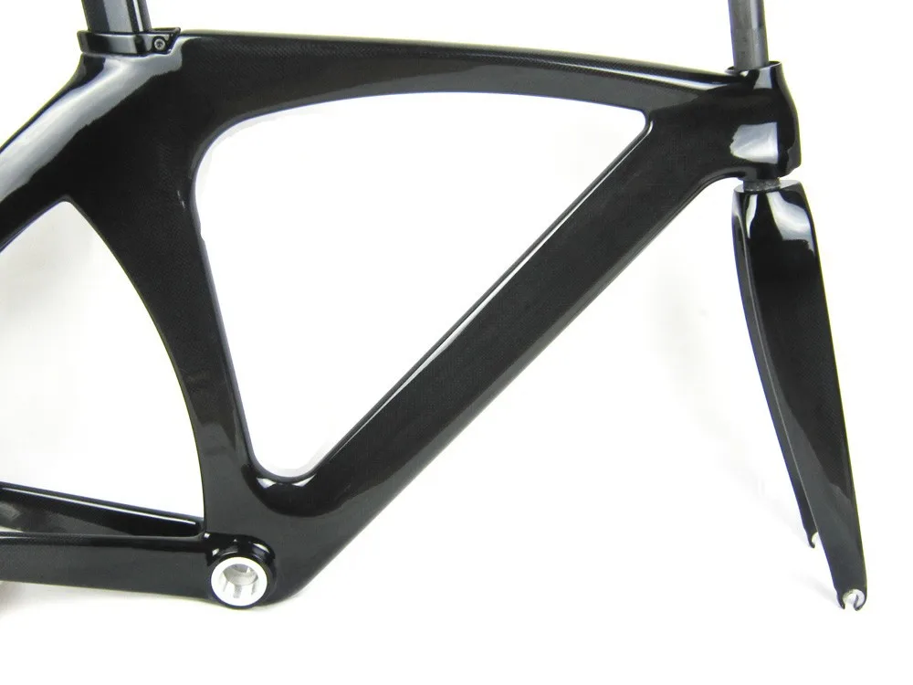 Flash Deal Full Carbon Track Frame Bike/Bicycle Frame T800 UD Glossy Fnish Fixed Gear Frame with Fork and Seatpost and Headset 5 Flash Deal Full Carbon Track Frame Bike/Bicycle Frame T800 UD Glossy Fnish Fixed Gear Frame with Fork and Seatpost and Headset 5