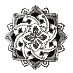 100 шт цветок лотоса Водонепроницаемая временная татуировка для мужчин и женщин Харадзюку тату дети хна тату рукав тату красота наклейка