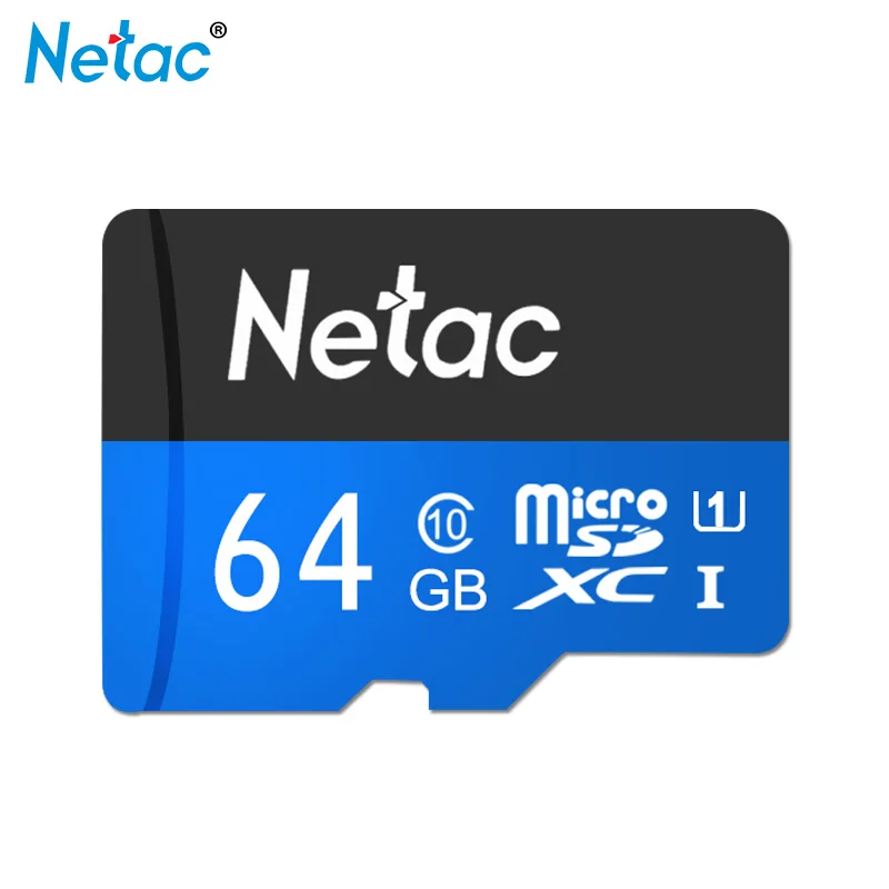 Лучший 100% оригинальные новые Netac Micro SD карты UHS I SDXC 64 GB карты памяти SDHC U1 32 GB 16 GB флэш карты памяти класса 10