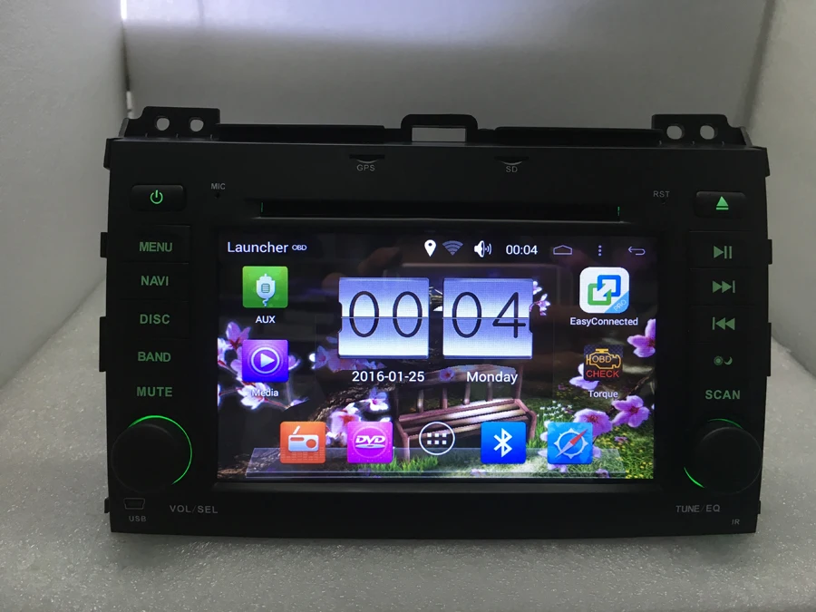 7 &quot1024*600 Android 6.0 dvd плеер автомобиля для Toyota Land Cruiser Prado 120 2002 2009 GPS navi Радио BT WiFi 16
