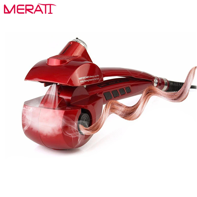 

Hair Curlers With LED Steam Perm Curler Steamer Hair Curl Wand From Curling Automatic Hair Curler