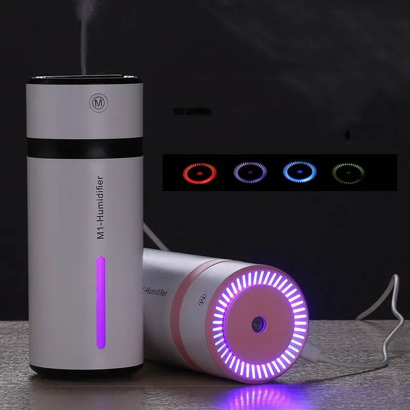 

DC 5V USB Portable Mini Ultrasonic Humidifier with 7 Color Changing LED Light Creative Car Charger Air Purifier Aroma Diffuser