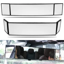 Large Vision Car Proof Mirror Wide Angle Car Rear View Mirror Adjustable Automobile Interior Curve Mirror car accessaries