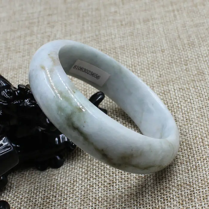 

025656 Certified Grade "A" Natural Green Jadeite Jade Gems Bracelet Bangle 58mm 10.20 40