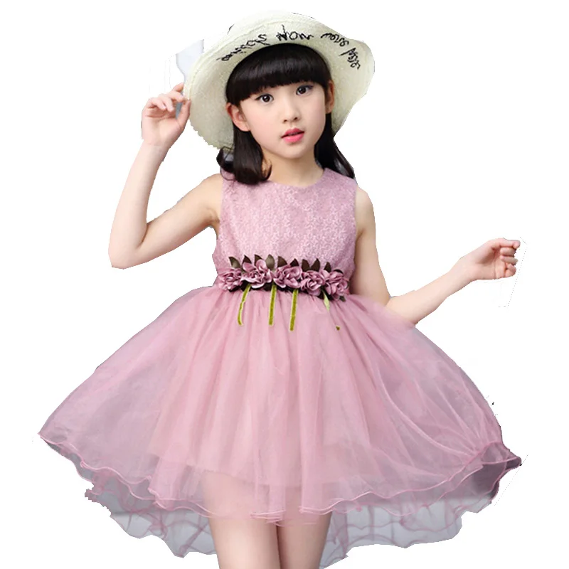 

green pink grey Big children Teens Girls lace Mesh tutu Ball Gown princess dress for gilrs flower dresses 41