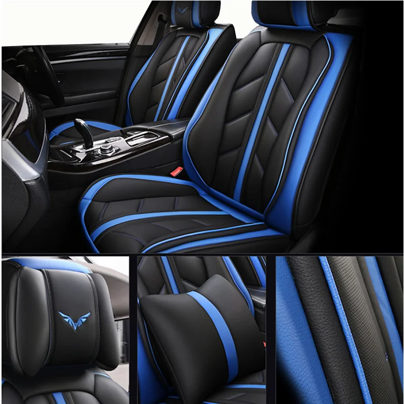  ( Front + Rear ) Special Leather car seat covers For toyota corolla crown fortuner land cruiser 100