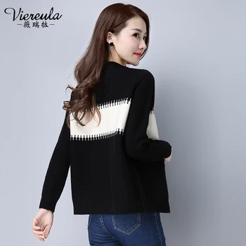 

Early autumn dress 2019 new Korean long sleeved sweater loose fitting spring net red knitted cardigan jacket
