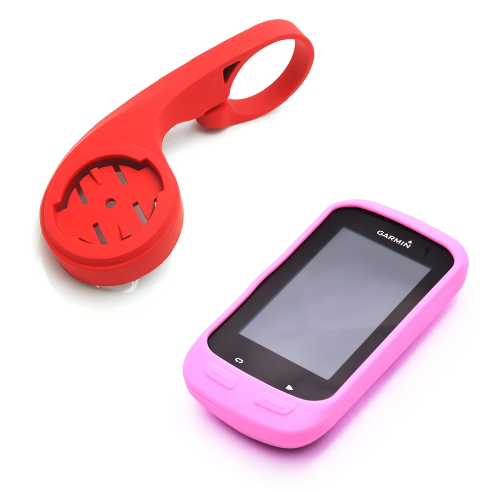 31.8mm Cycling Computer Handlebar QuickView Bracket Red Mount + Pink Protect Rubber Case for Garmin Edge 1000 31.8mm Cycling Computer Handlebar QuickView Bracket Red Mount + Pink Protect Rubber Case for Garmin Edge 1000