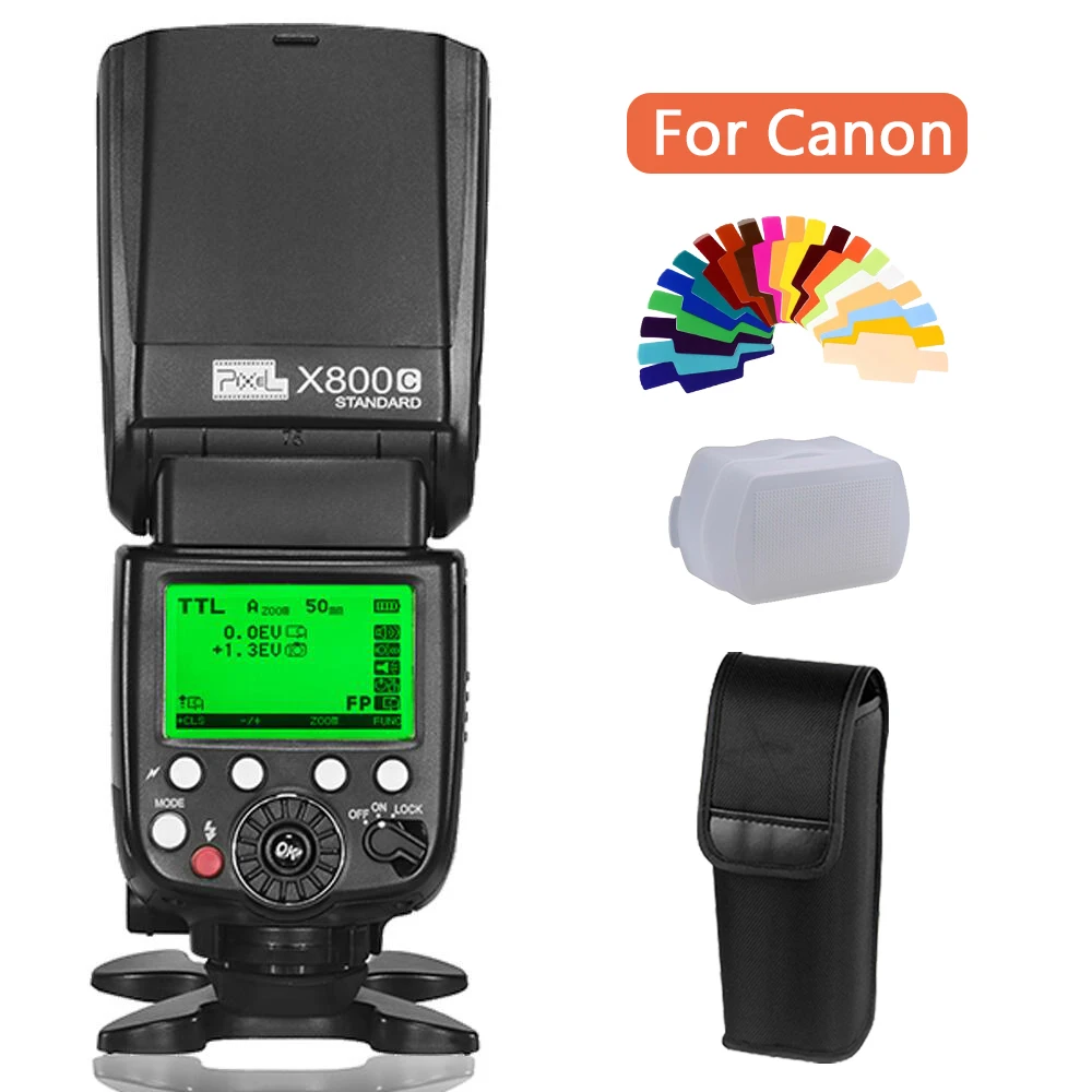 Pixel X800C Standard E TTL Wireless HSS High Speed Sync Flash Speedlite