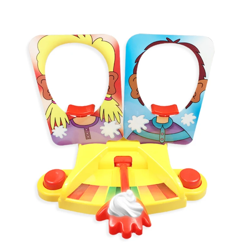 

Cream Face Machine Double Face Party Toy Cannon Shape Cake Face Machine Novelty Funny Game Punishment Toy