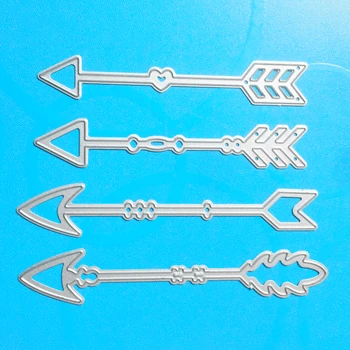 

YLCD959 Love Arrow Metal Cutting Dies For Scrapbooking Stencils DIY Album Cards Decoration Embossing Folder Craft Die Cuts Mold