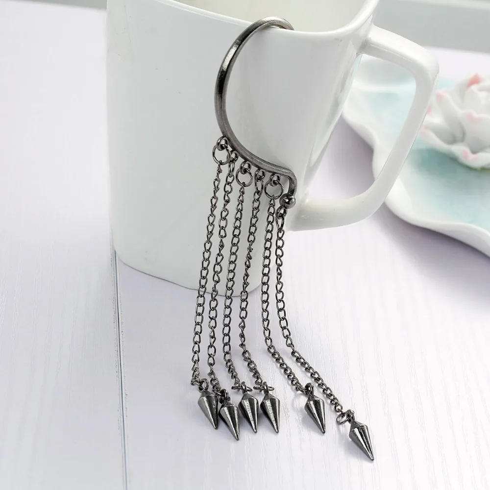 Серьги манжеты DoreenBeads с заклепками 15 7 см (6 1/8 дюйма) x 3 2 (1 2/8 1 шт.|earrings fashion|earrings