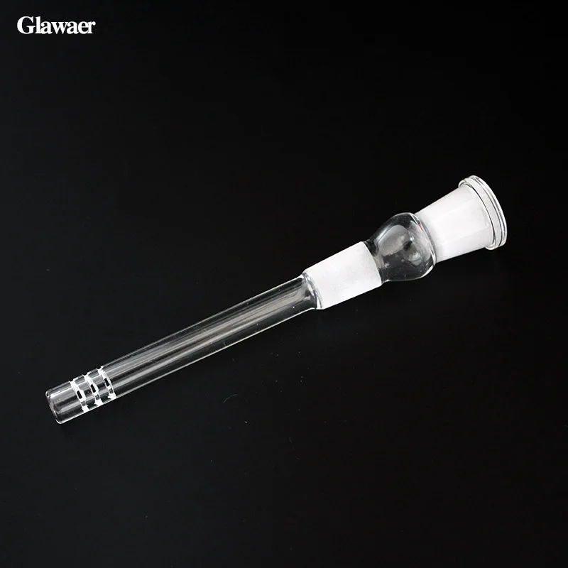 3pcs/lot high borosilicate glass 14.4mm downstem diffuser glass pipe tube hookah shisha accessories