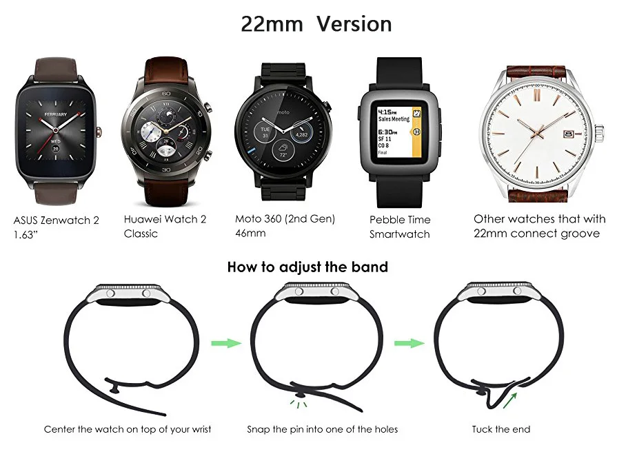 Ремешок для часов из нержавеющей стали для samsung gear S3 S2 классический 20 мм 22 мм браслет ремешок с прочной складной застежкой для huawei Watch 2