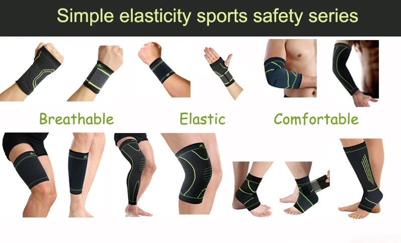 FLYBAZZZ стиль простые эластичные спортивные серии безопасности компрессионные дышащие ноги защитные противоскользящие гетры Защита ног