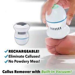 Pedi Vac от PedEgg Foot File и Callus Remover со встроенным вакуумом: перезаряжаемый моторизованный электрический прибор для удаления мозолей для ног a